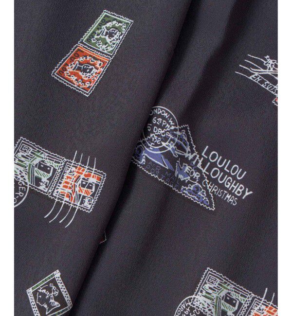 LOULOU WILLOUGHBY「【LOULOU WILLOUGHBY】レタープリントワンピース」|ワンピース|