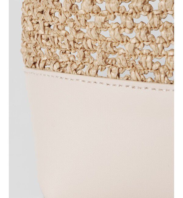 allureville「ラフィアコンビバケツバッグ」|ショルダー・メッセンジャー|