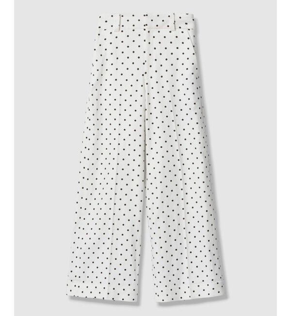 LOULOU WILLOUGHBY「【LOULOU WILLOUGHBY】リネン混ドットワイドパンツ」|チノ|