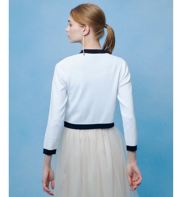 LOULOU WILLOUGHBY「◇【LOULOU WILLOUGHBY】バイカラーコンパクトカーディガン」|カーディガン|