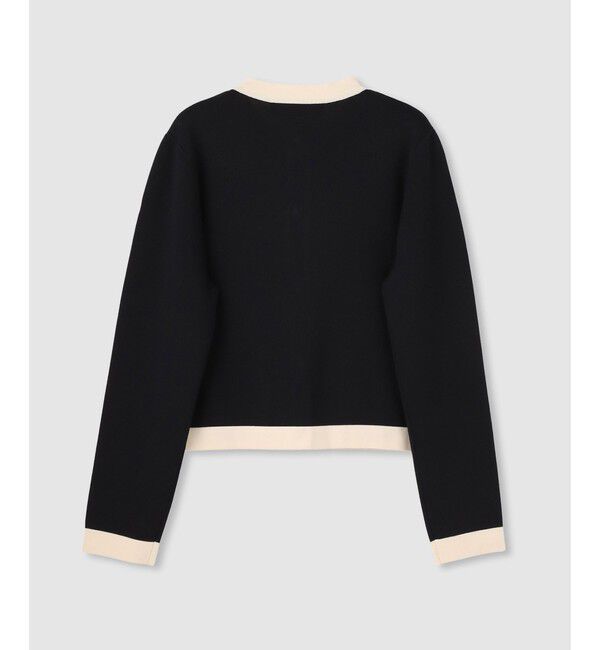 LOULOU WILLOUGHBY「◇【LOULOU WILLOUGHBY】バイカラーコンパクトカーディガン」|カーディガン|