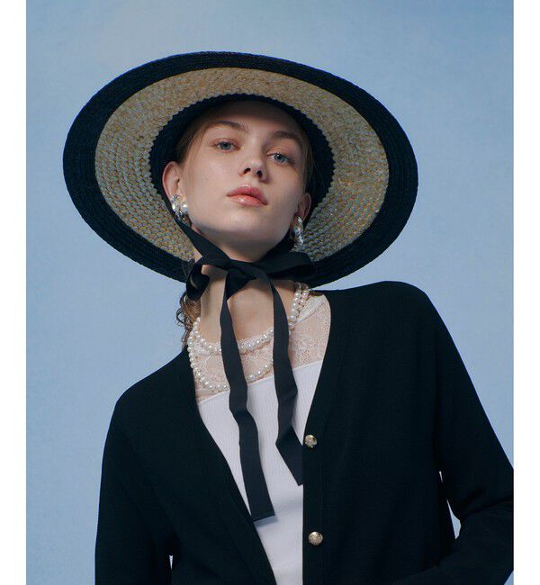 LOULOU WILLOUGHBY「【LOULOU WILLOUGHBY】バイカラーキャペリン」|ハット|