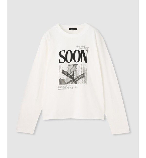 allureville「サイネージロゴロングTシャツ」|Tシャツ・カットソー|オフホワイト