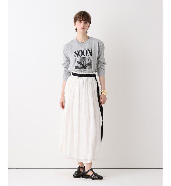 allureville「サイネージロゴロングTシャツ」|Tシャツ・カットソー|