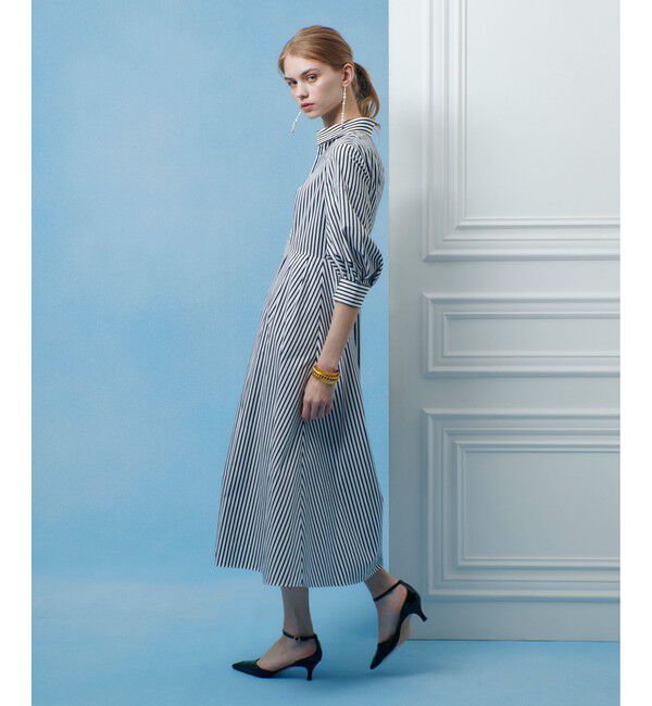 LOULOU WILLOUGHBY「【LOULOU WILLOUGHBY】タックパフシャツワンピース」|ワンピース|