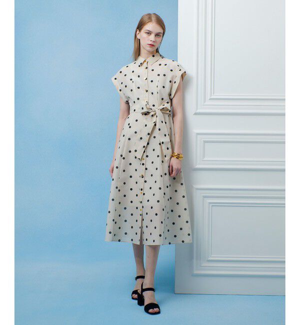 LOULOU WILLOUGHBY「◇【LOULOU WILLOUGHBY】オーガンドットワンピース」|ワンピース|ホワイト系