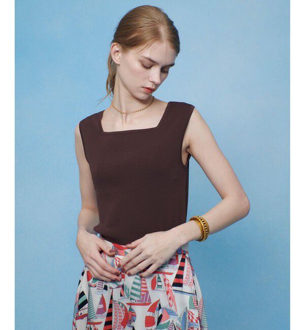 LOULOU WILLOUGHBY「【LOULOU WILLOUGHBY】スクエアタンクトップ」|タンクトップ|