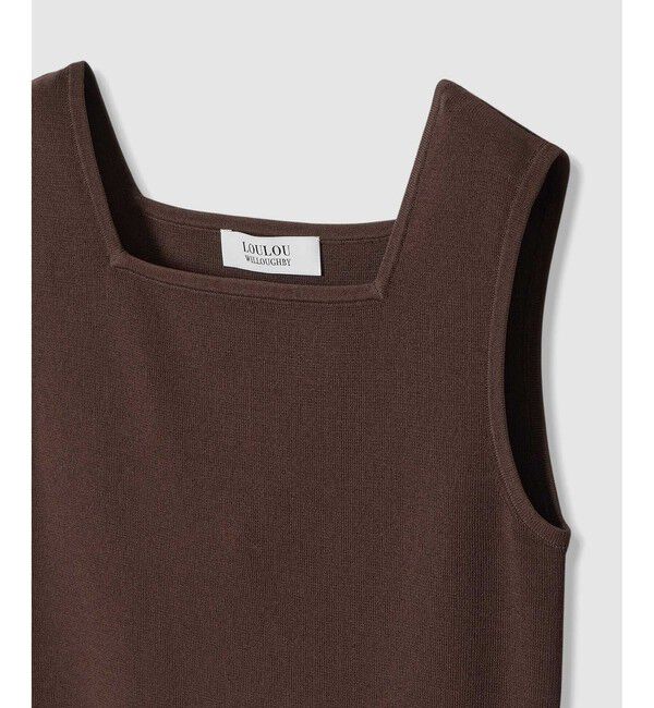 LOULOU WILLOUGHBY「【LOULOU WILLOUGHBY】スクエアタンクトップ」|タンクトップ|