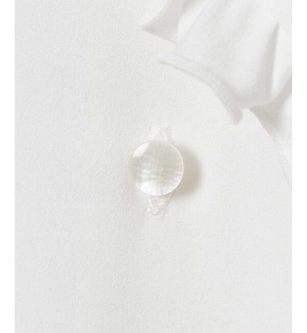 LOULOU WILLOUGHBY「【LOULOU WILLOUGHBY】ヘムフリルドレープブラウス」|シャツ・ブラウス|