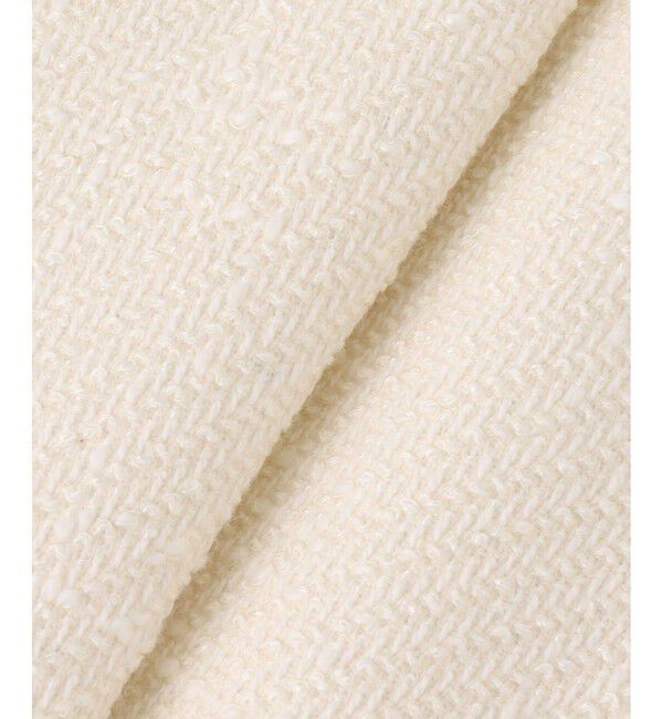 LOULOU WILLOUGHBY「【LOULOU WILLOUGHBY】ツイードツイルクルージャケット」|ノーカラージャケット|