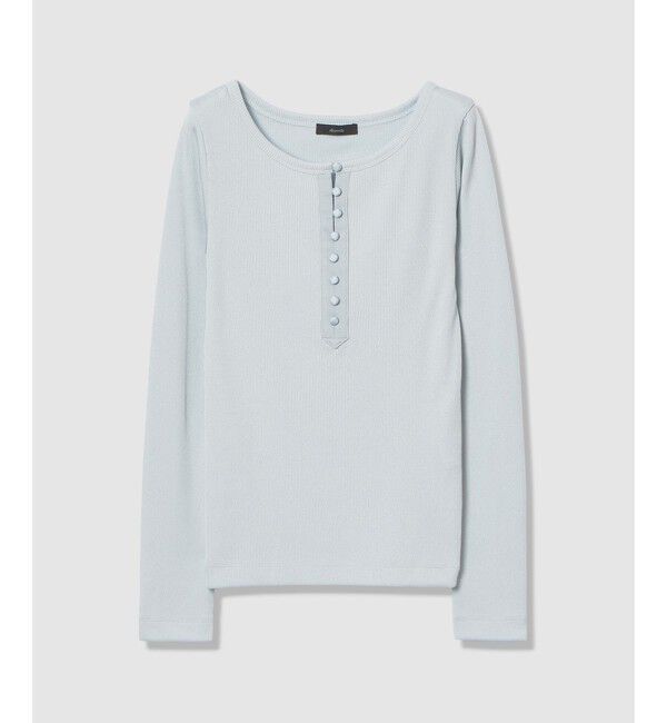 allureville「テレコヘンリーネックプルオーバー」|Tシャツ・カットソー|サックス