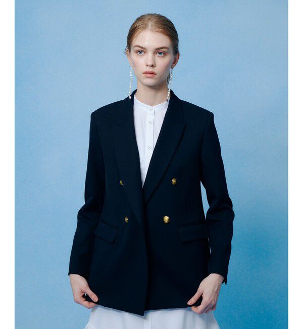 LOULOU WILLOUGHBY「【LOULOU WILLOUGHBY】ポリドビーダブルジャケット」|テーラードジャケット|