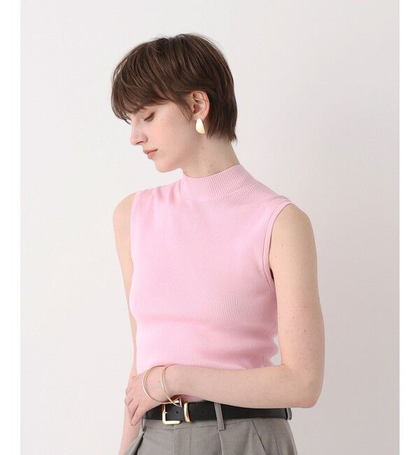 allureville「バック釦ディティールプルオーバー」|ニット・セーター|ライトピンク