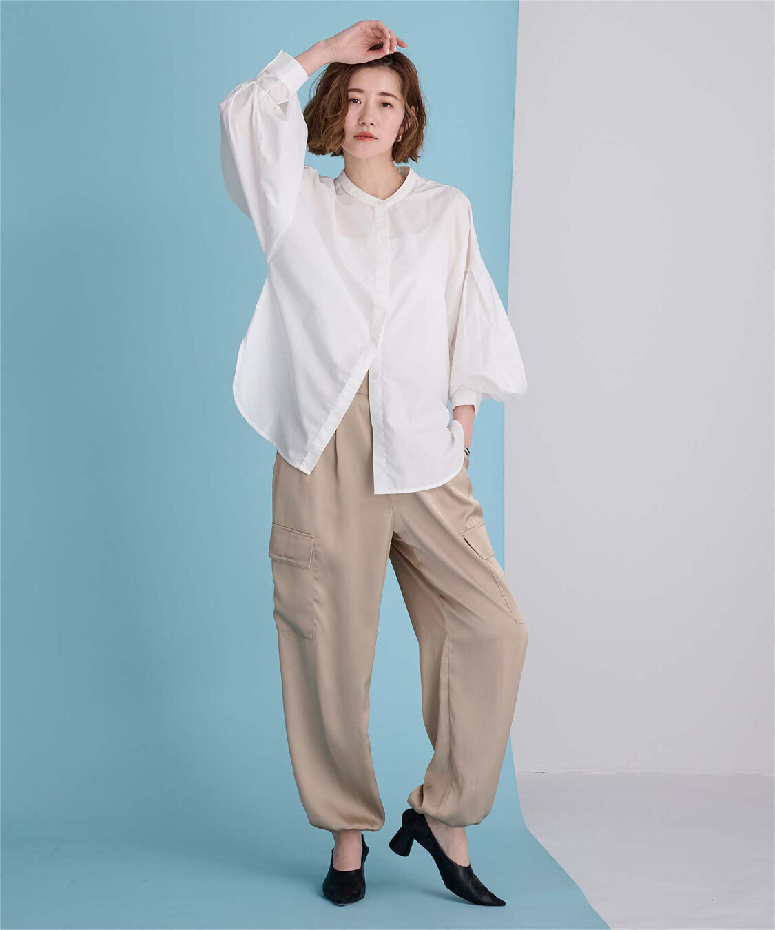 ur's「ボリューム袖ブラウス」|シャツ・ブラウス|