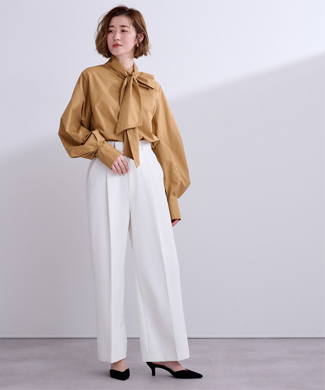 ur's「2wayボウタイブラウス」|シャツ・ブラウス|