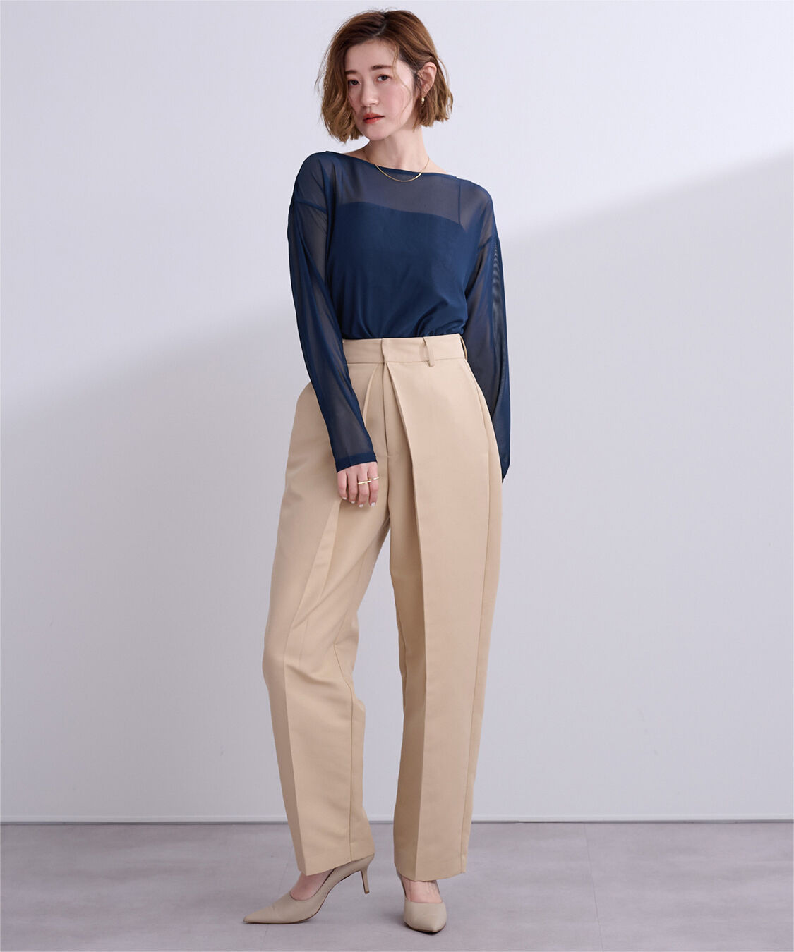 ur's「シアーボートネックプルオーバー」|Tシャツ・カットソー|