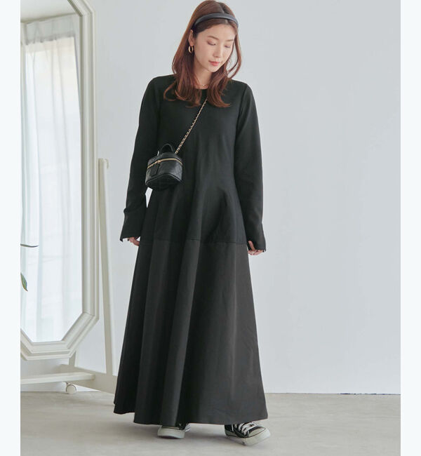 titivate「ドッキングボリュームスカートワンピース」|ワンピース|