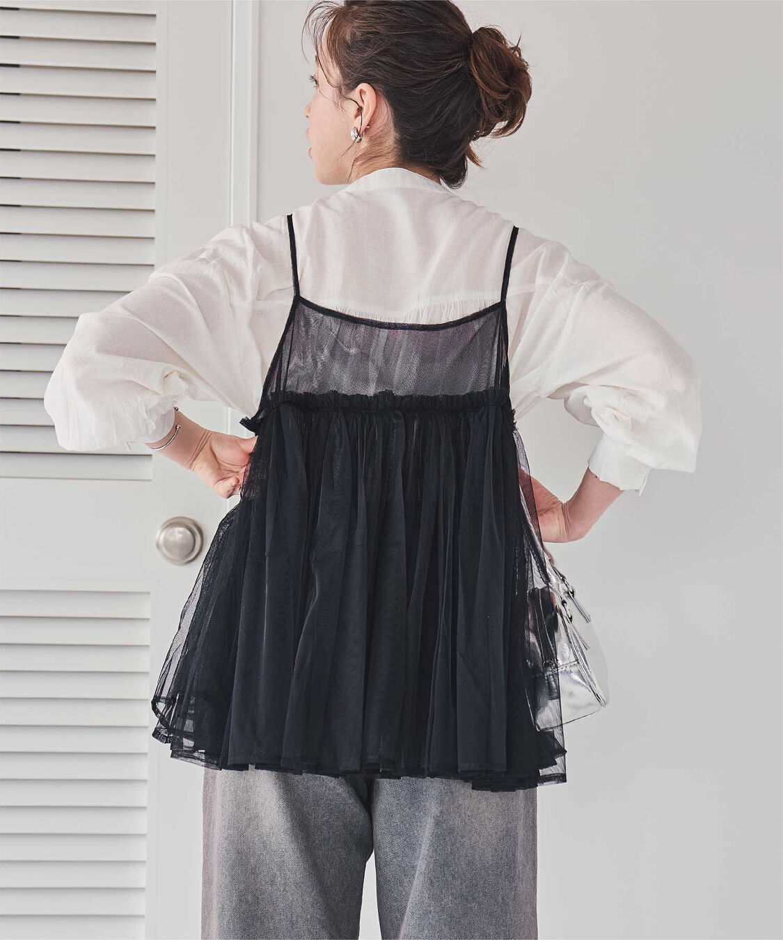 titivate「ボリュームチュールキャミソールトップス」|キャミソール|