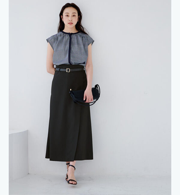 ur's「ベルト付ラップロングスカート」|スカート|