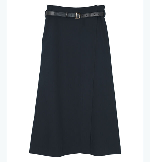 ur's「ベルト付ラップロングスカート」|スカート|