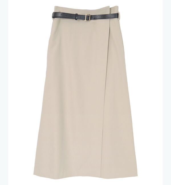 ur's「ベルト付ラップロングスカート」|スカート|