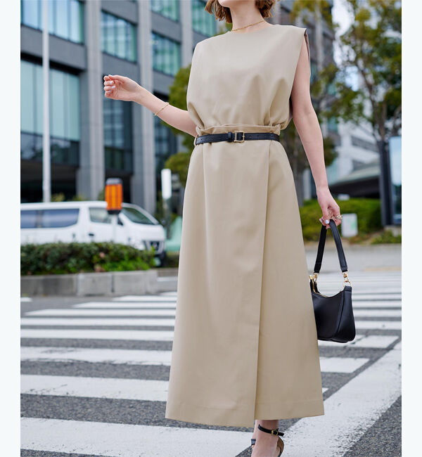 ur's「ベルト付ラップロングスカート」|スカート|