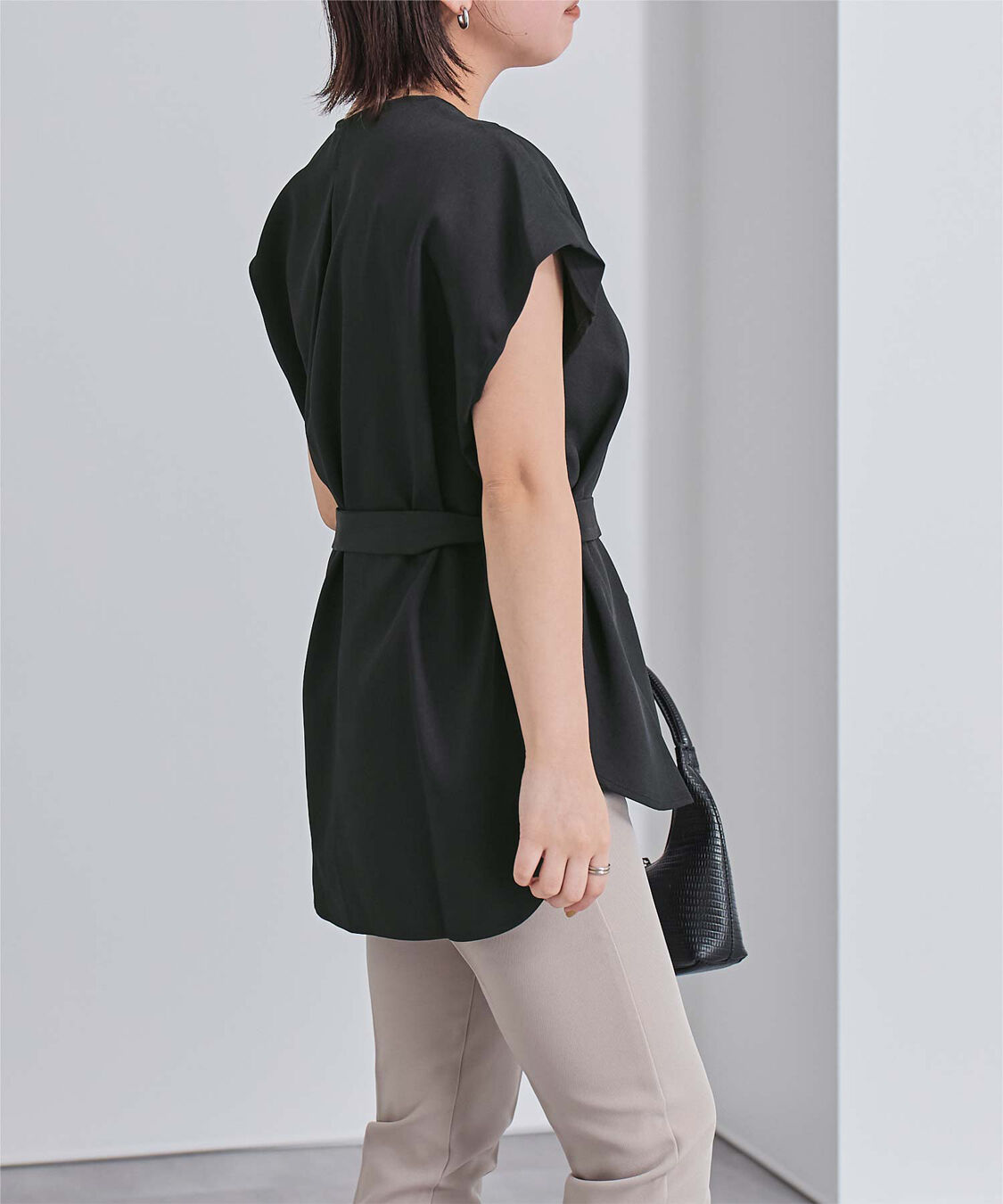 ur's「フレンチスリーブショルダータックノーカラーブラウス」|シャツ・ブラウス|