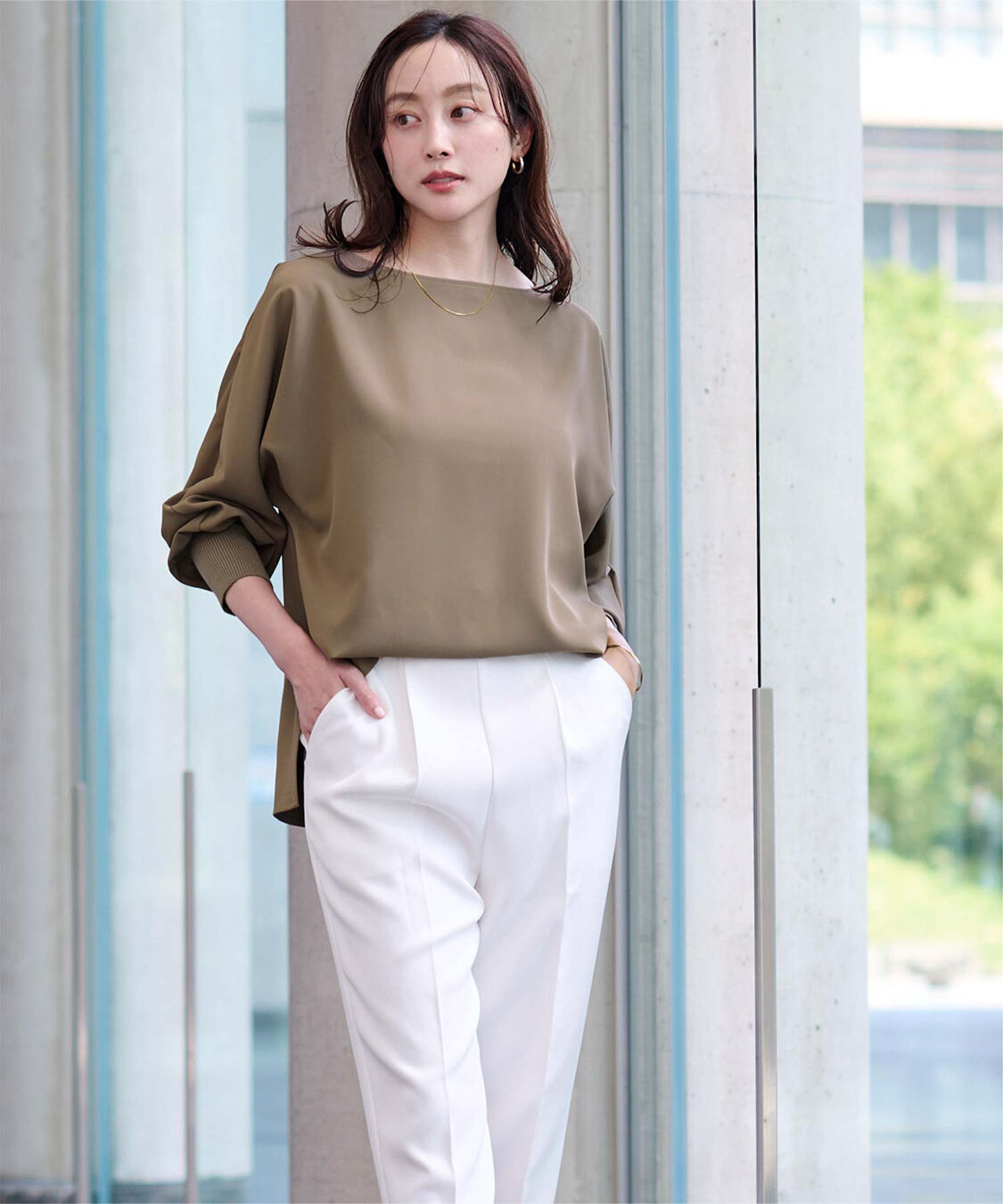 ur's「ボートネックドルマンスリーブプルオーバー」|プルオーバー|