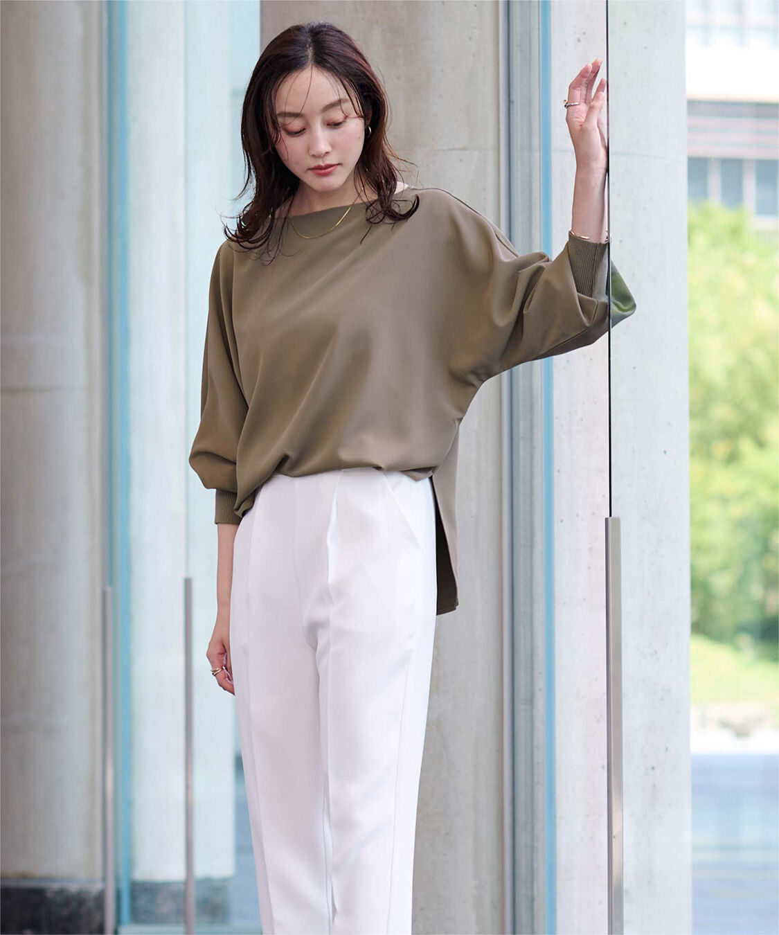 ur's「ボートネックドルマンスリーブプルオーバー」|プルオーバー|