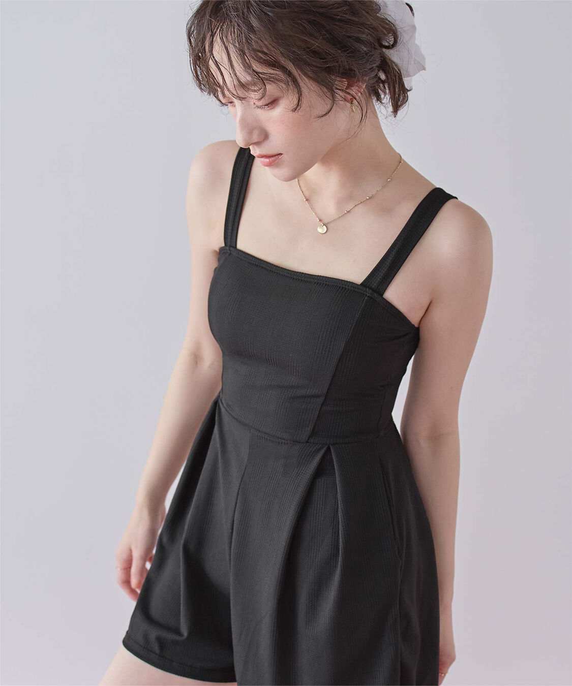 SEA DRESS「チェック素材ロンパース/ワンピース/セット水着」|コンビネゾン|