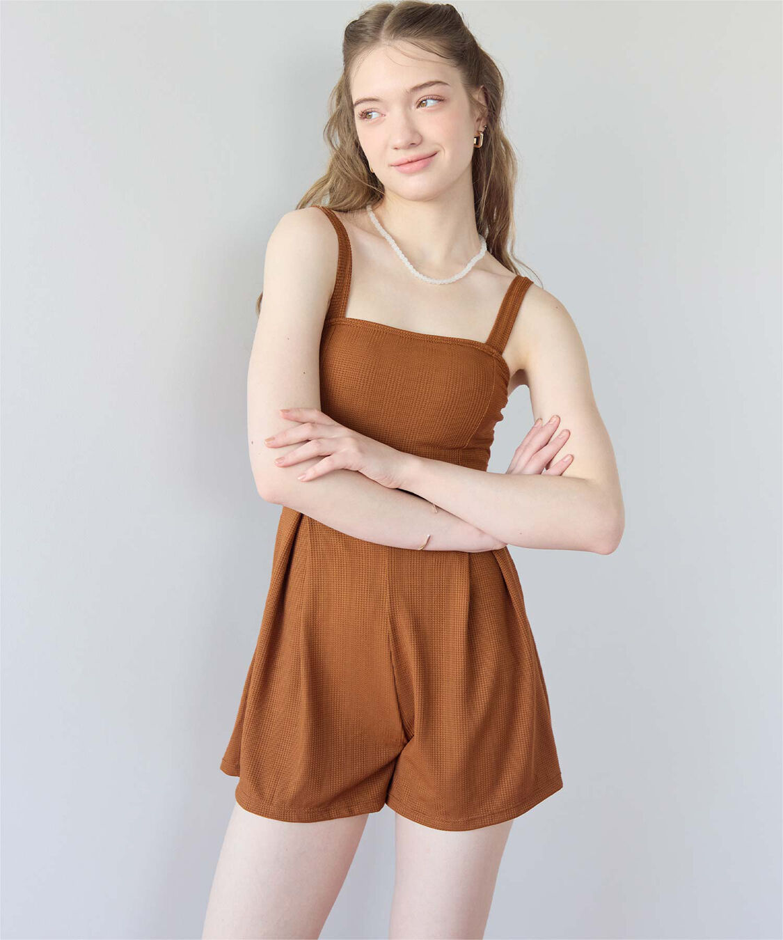 SEA DRESS「チェック素材ロンパース/ワンピース/セット水着」|コンビネゾン|