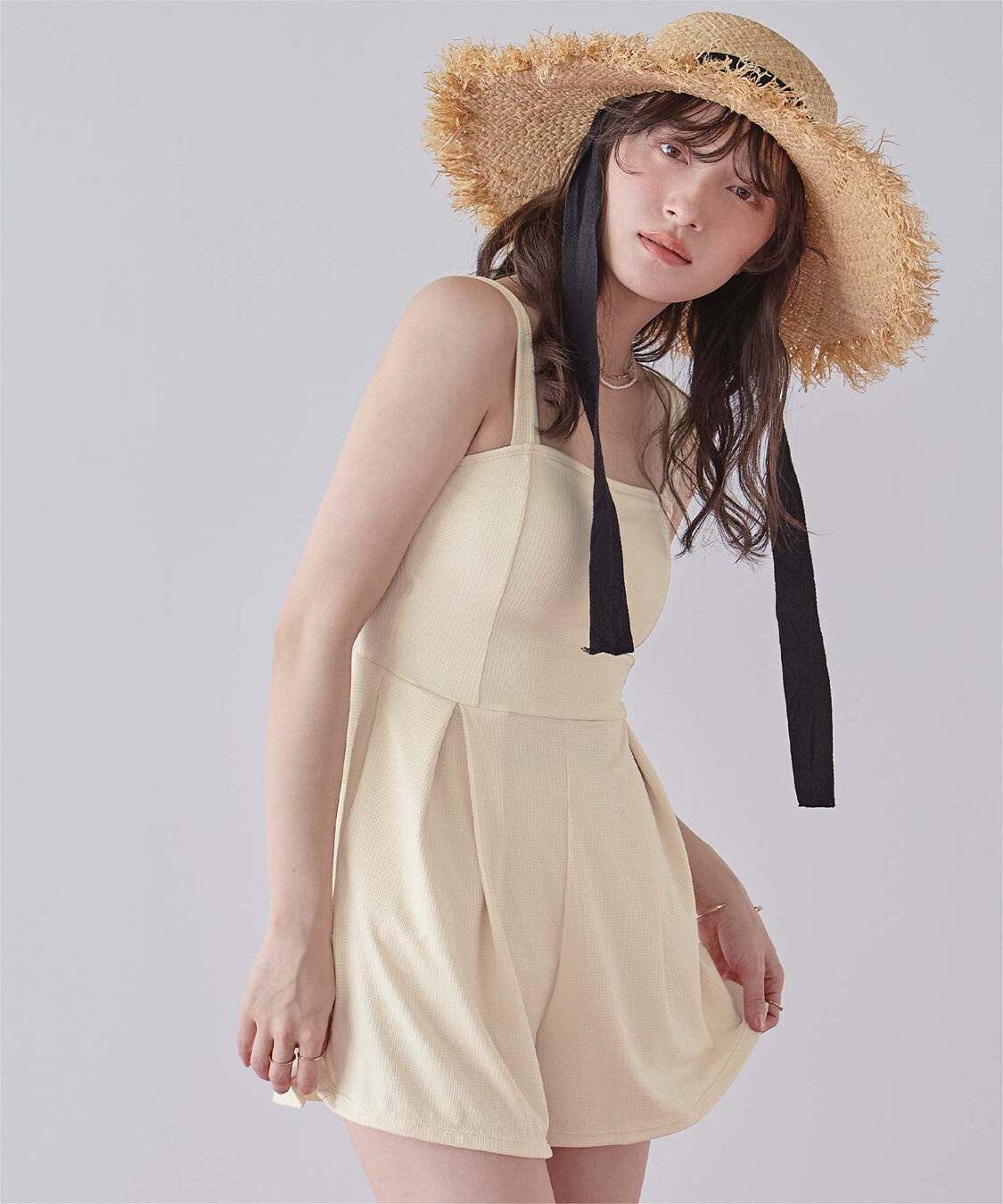 SEA DRESS「チェック素材ロンパース/ワンピース/セット水着」|コンビネゾン|