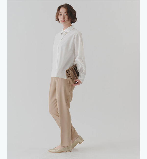 titivate「襟付ビジューシャツ」|シャツ・ブラウス|