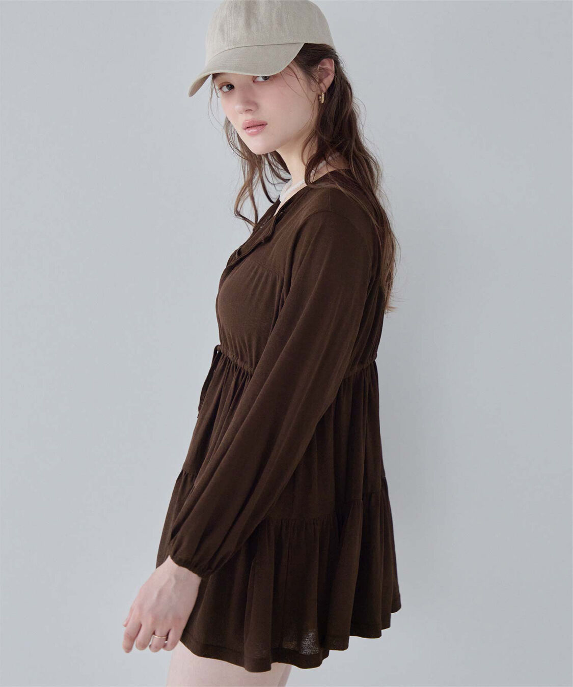 SEA DRESS「ティアードロングカーディガン/ラッシュガード」|コンビネゾン|