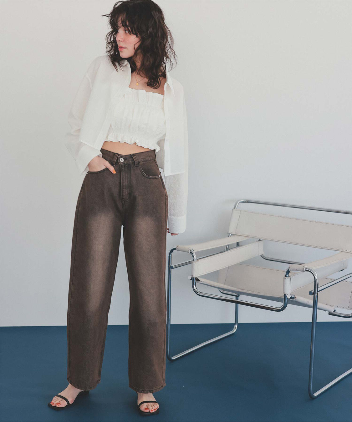 titivate「サッカーストライプシャツ」|シャツ・ブラウス|