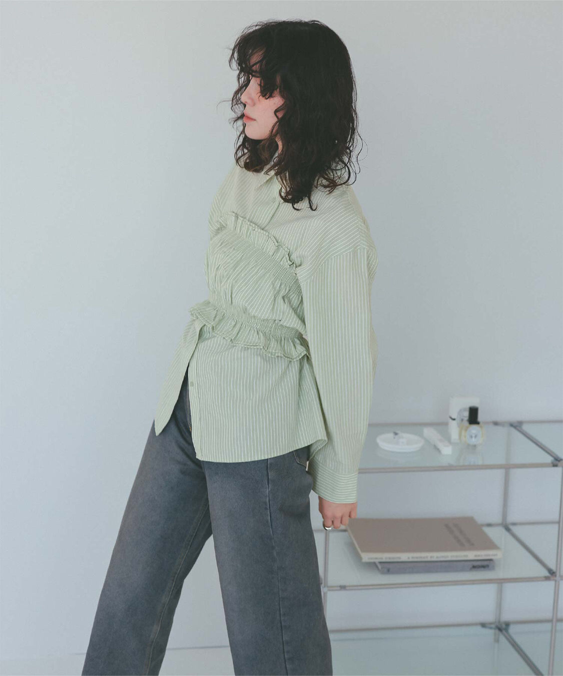 titivate「サッカーストライプシャーリングビスチェ」|チューブトップ|