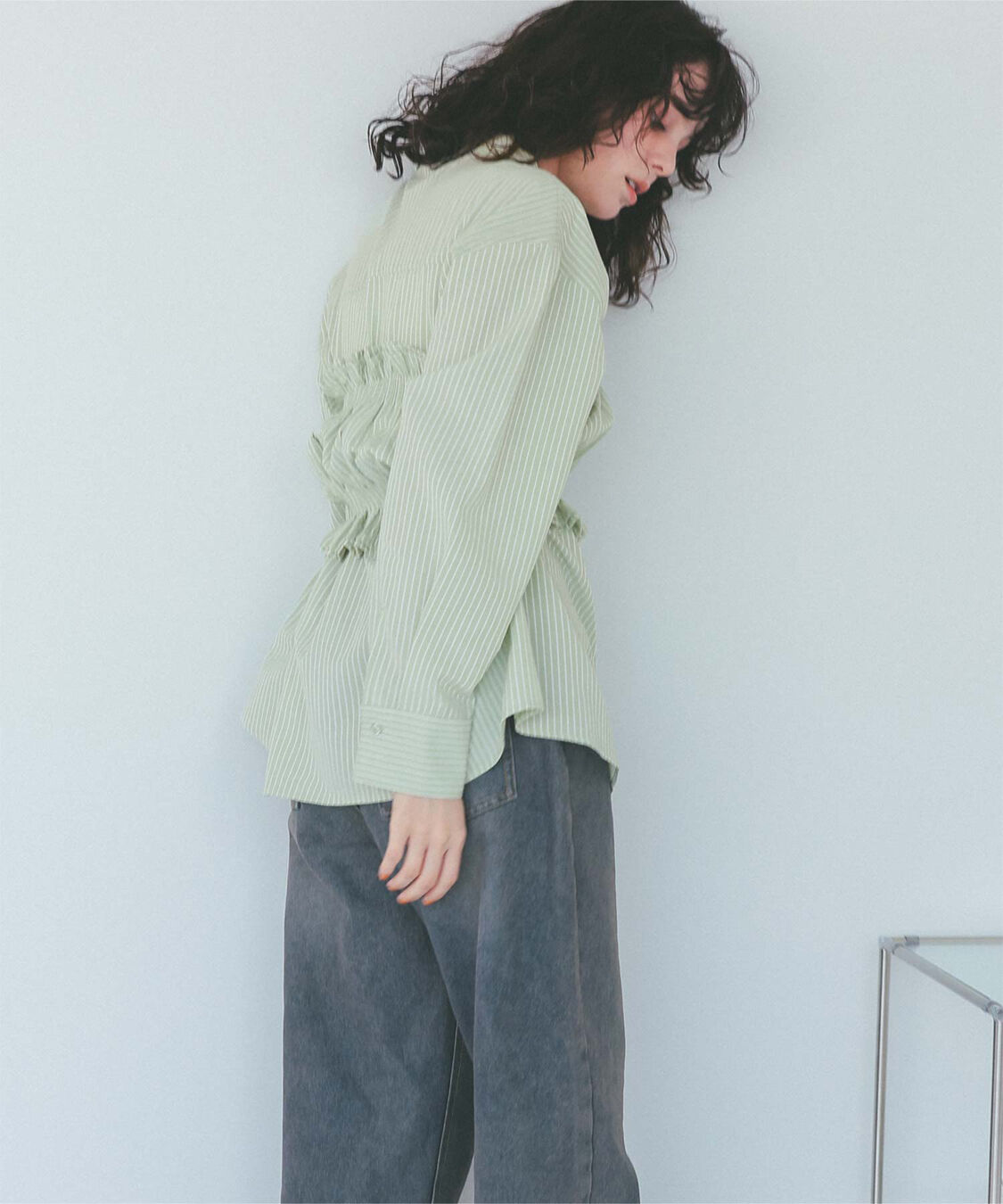 titivate「サッカーストライプシャーリングビスチェ」|チューブトップ|