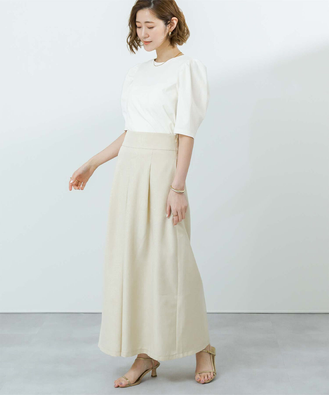 ur's「汗染み防止パフスリーブTシャツ」|Tシャツ・カットソー|