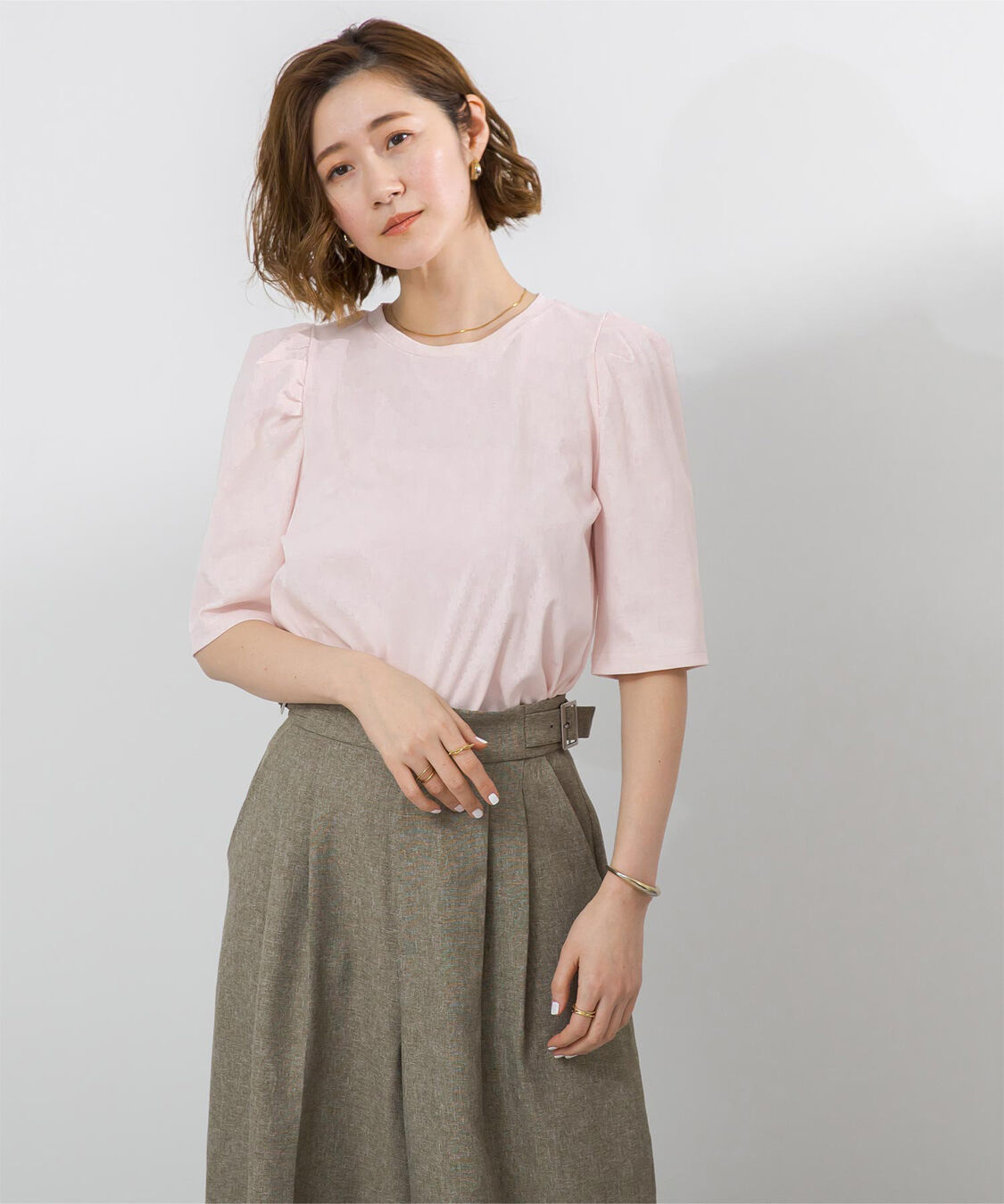 ur's「汗染み防止パフスリーブTシャツ」|Tシャツ・カットソー|