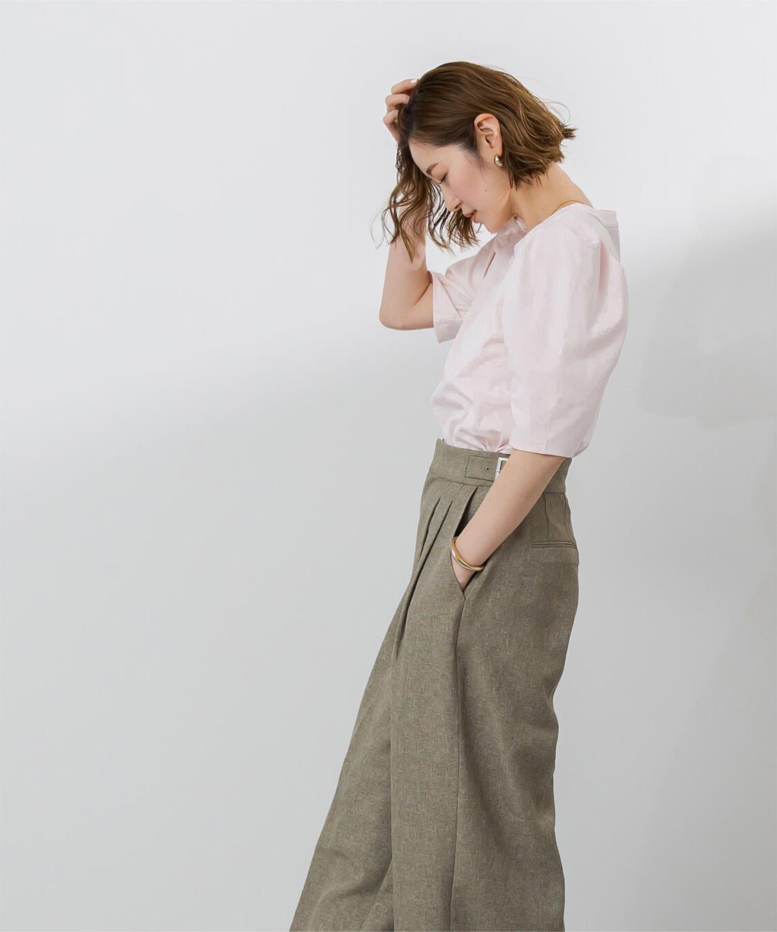 ur's「汗染み防止パフスリーブTシャツ」|Tシャツ・カットソー|