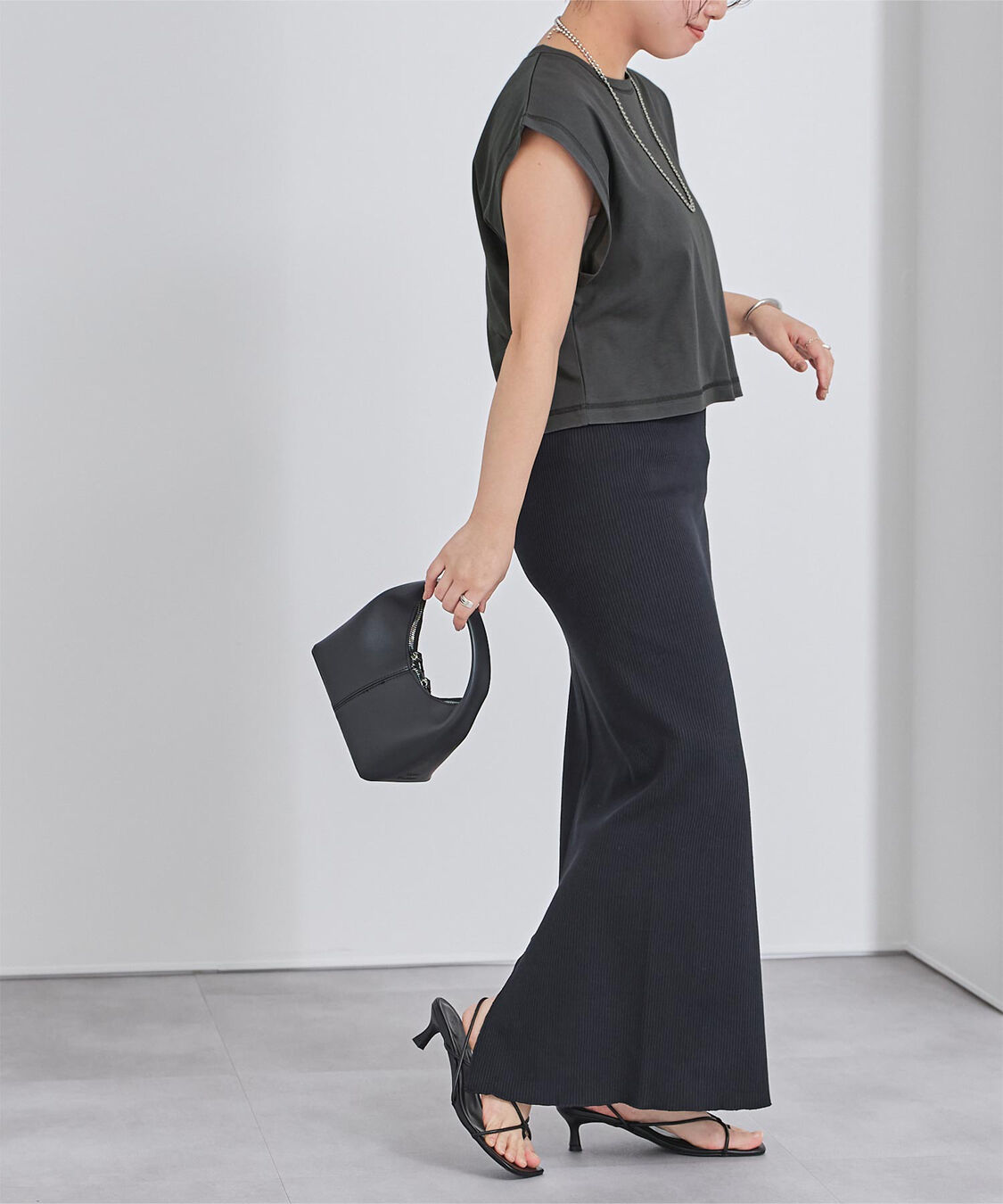 ur's「汗染み防止ワイドスリーブTシャツ」|Tシャツ・カットソー|