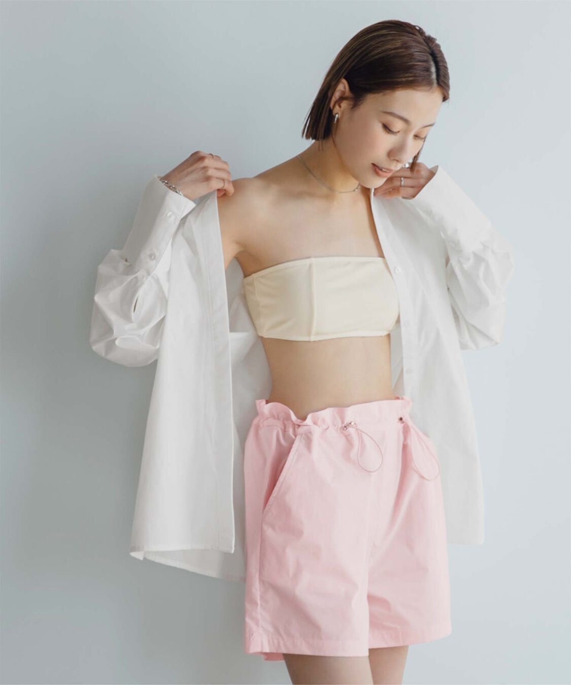 ur's「【黒川翼さんコラボアイテム】シンプルバンドゥ/水陸両用」|ビキニ|アイボリー