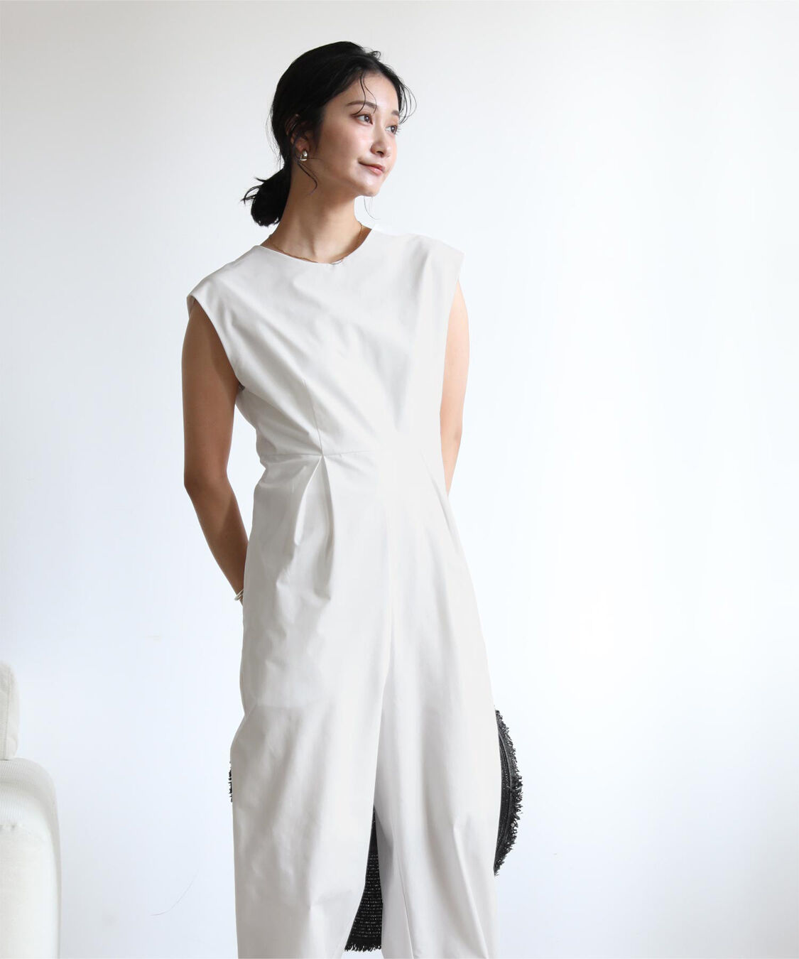 ur's「タックデザインオールインワン/ラッシュガード」|オールインワン|オフホワイト