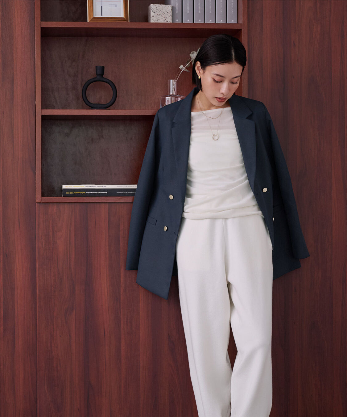 ur's「【黒川翼さんコラボアイテム】2wayボートネックベロアトップス」|Tシャツ・カットソー|