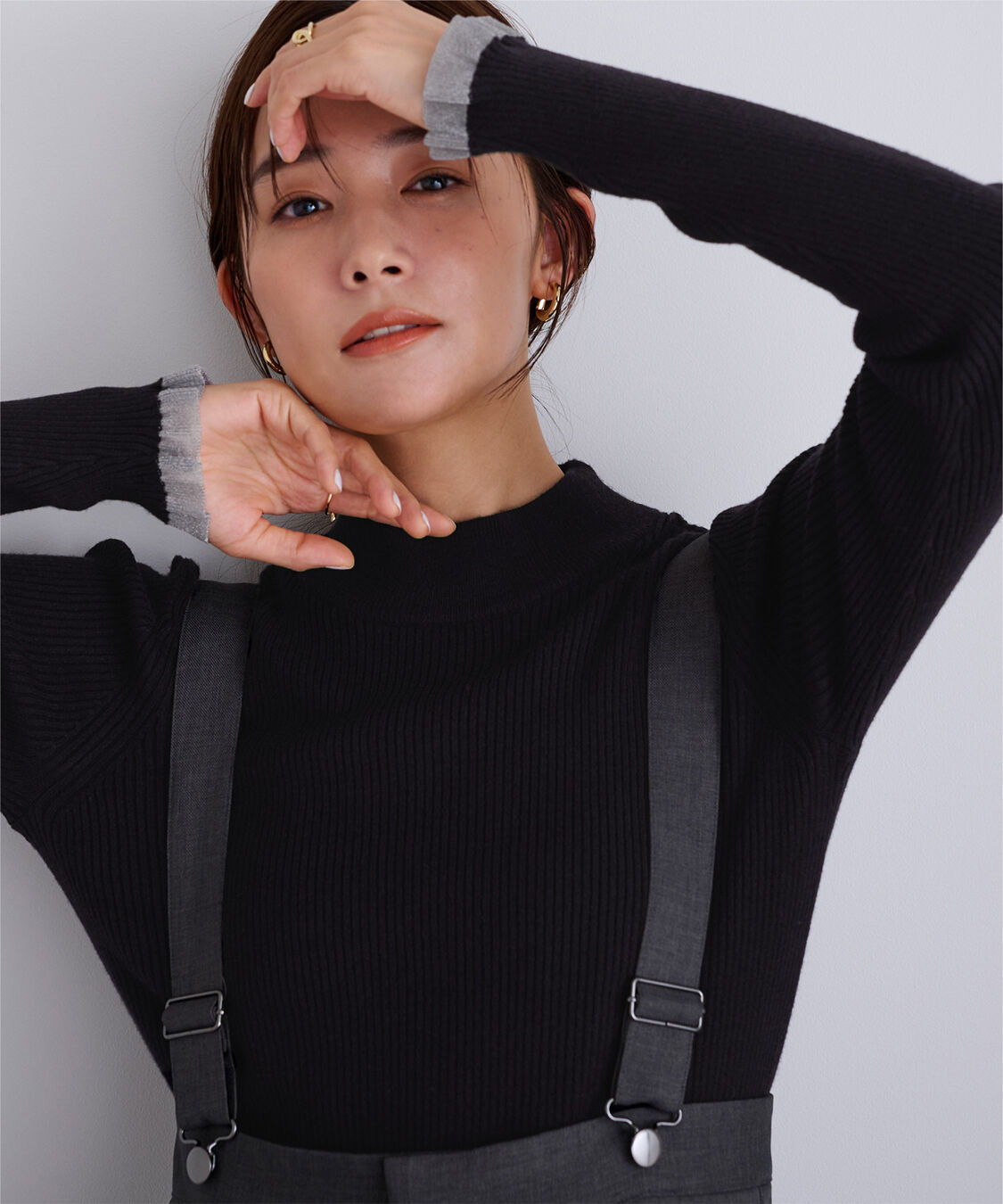 ur's「シアースリーブプチハイネックリブニット」|ニット・セーター|