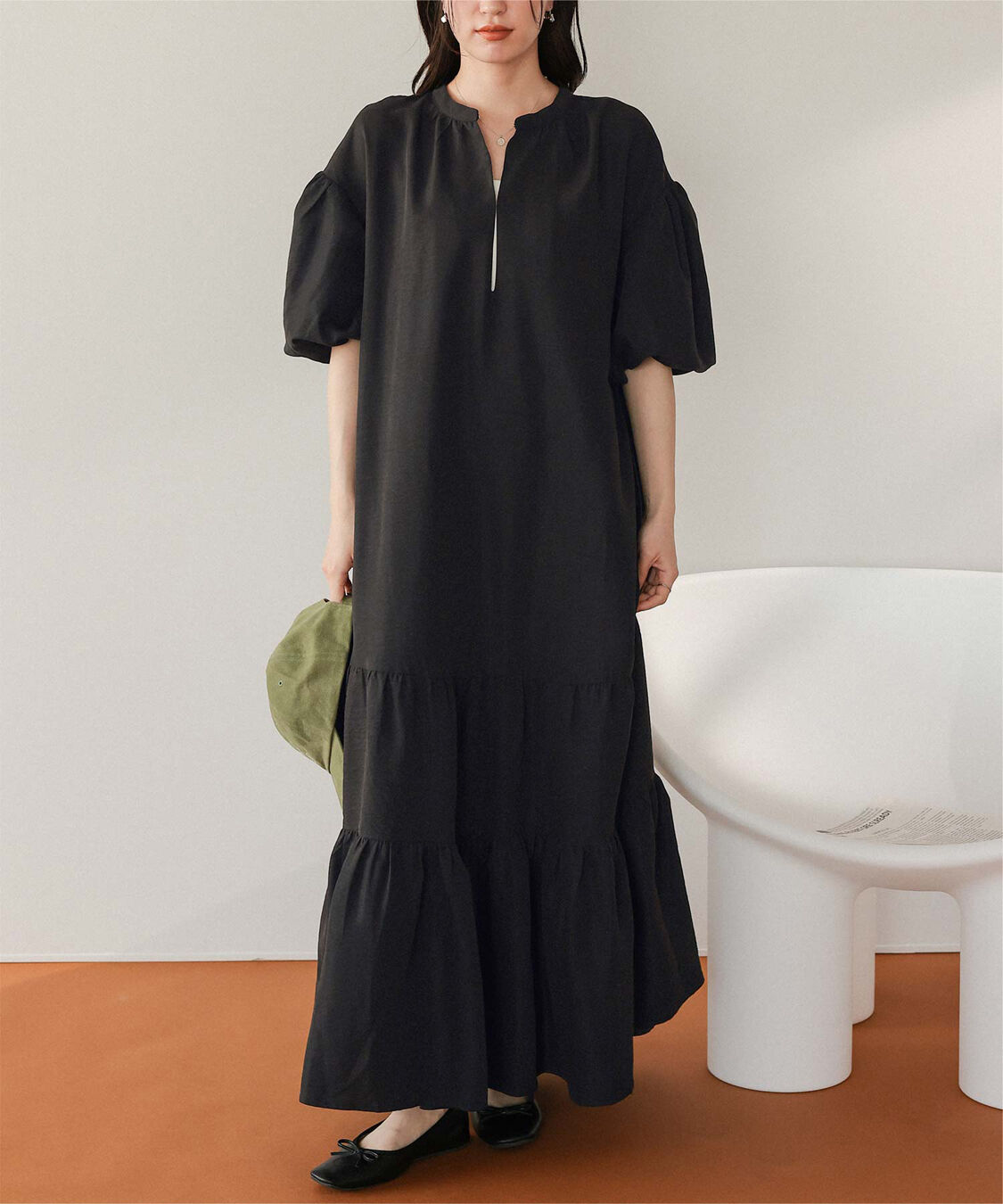 titivate「スキッパーティアードワンピース」|ワンピース|