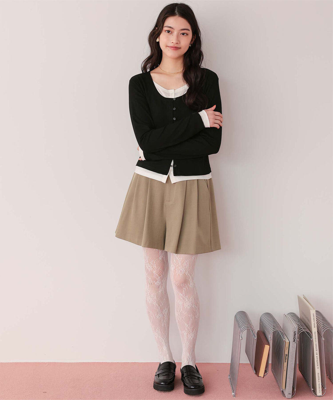 titivate「レイヤード風リブカットソートップス」|Tシャツ・カットソー|