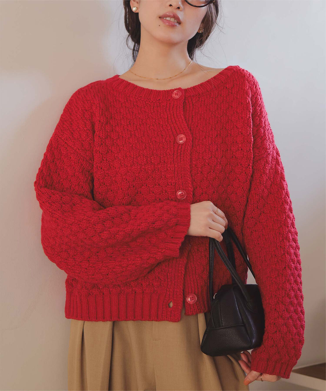 titivate「ポップコーンニットカーディガン」|カーディガン|