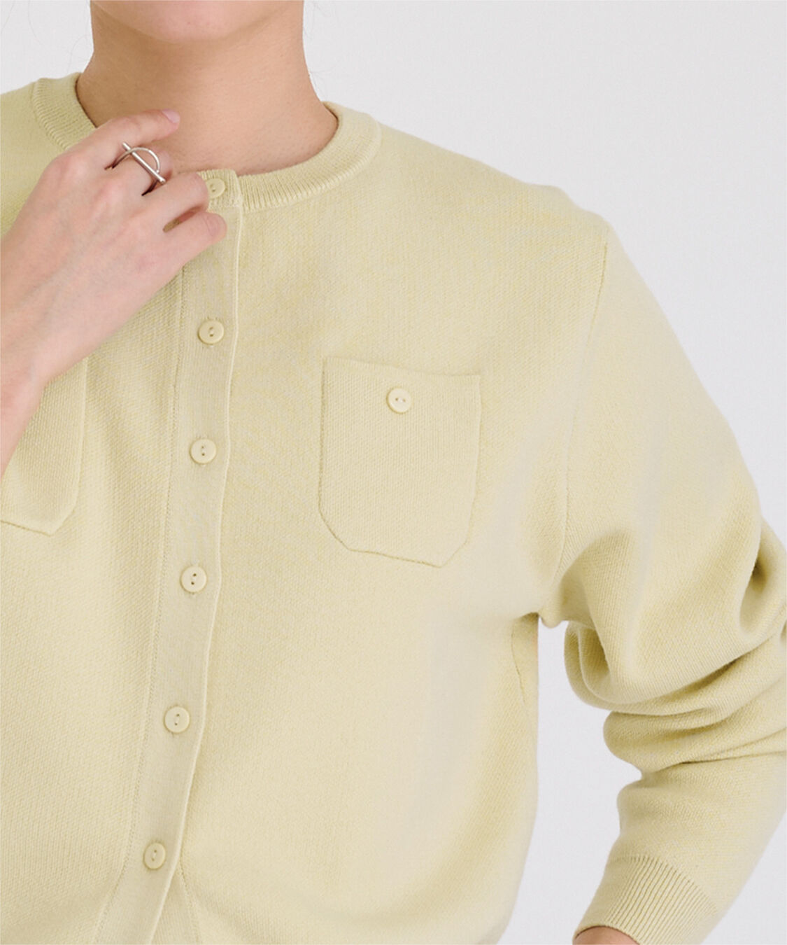 ur's「胸ポケットニットカーディガン」|ニット・セーター|