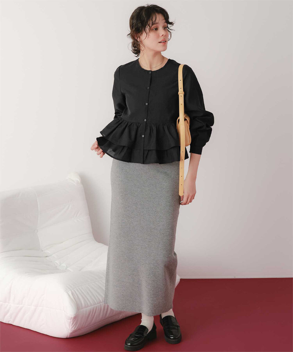 titivate「ペプラムショートブラウス」|シャツ・ブラウス|